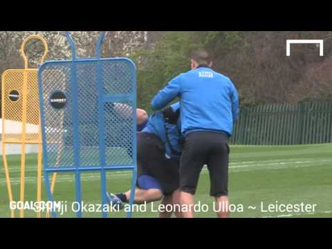 فيديو تحد طريف بين نجوم ليستر سيتي خلال التدريبات