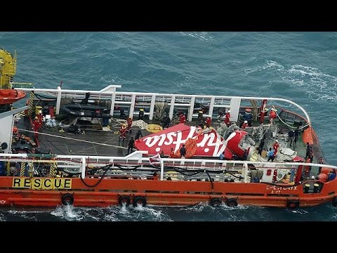 هيكل الطائرة الإندونيسيَّة بدون الصندوقين الأسودين