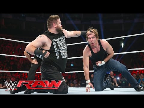 شاهد دين أمبروز يتفوق على كيفين أوينز بعرض الرو