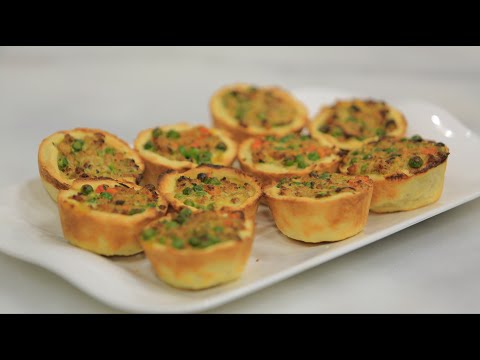 طريقة عمل فطائر بالدجاج والخضار