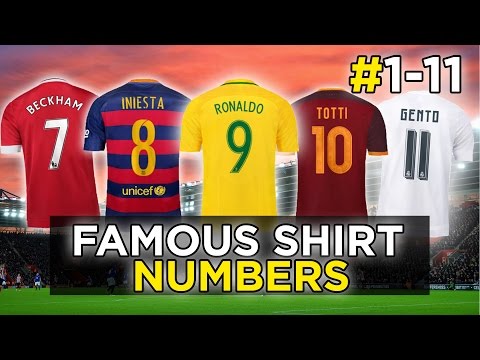 أفضل نجوم كرة القدم ممن لعبوا لنفس رقم القميص