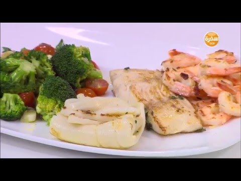 طريقة عمل سي فود بالخضار السوتيه