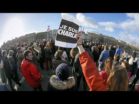 ليون تشهد تظاهرات عارمة للتنديد بالهجوم على شارلي إيبدو