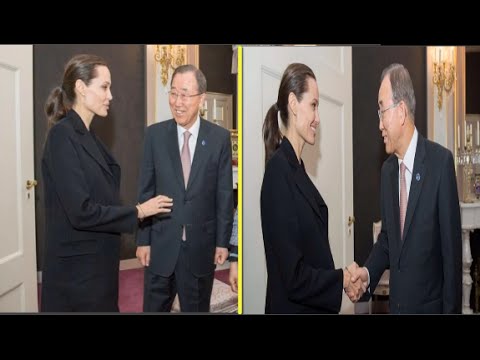 بالفيديو أول ظهور للنجمة العالمية أنجلينا جولي بعد شائعات وفاتها و مرضها