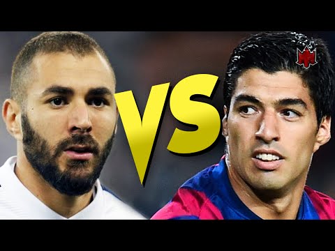 بالفيديو أبرز 10 مهارات يتنافس عليها بنزيما وسواريز