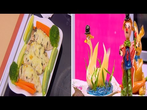 شاهد صدور الدجاج بالسبانخ