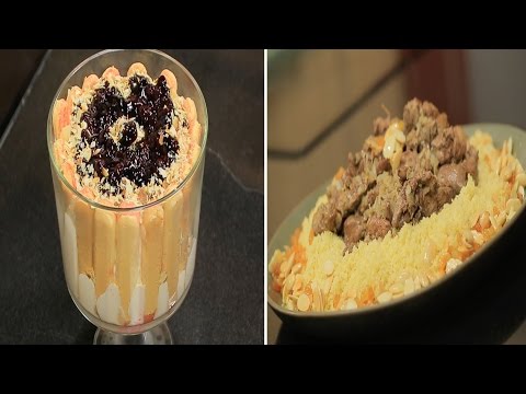 بالفيديو طريقة عمل كسكسي بالخلطة و تيراميسو الفراولة