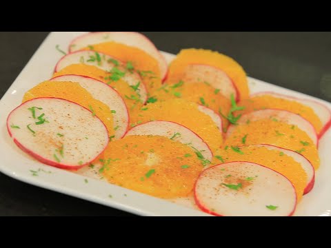 فيديو طريقة عمل سلطة برتقال وفجل