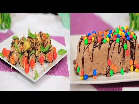 شيش طاووق بالأناناس وليزي كيك