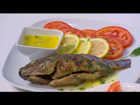 طريقة عمل سمك بلطي بالليمون والزبدة